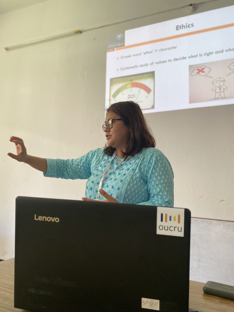 NiharikaKharel's tweet photo. #OUCRU in collaboration with #NPHSS
Ethical concerns and Informed consent in research. Presentation by @Samita_Rijal giving a brief on #Clinicalresearch and ethics @OUCRU_Programme https://t.co/D2iQixzUCv
