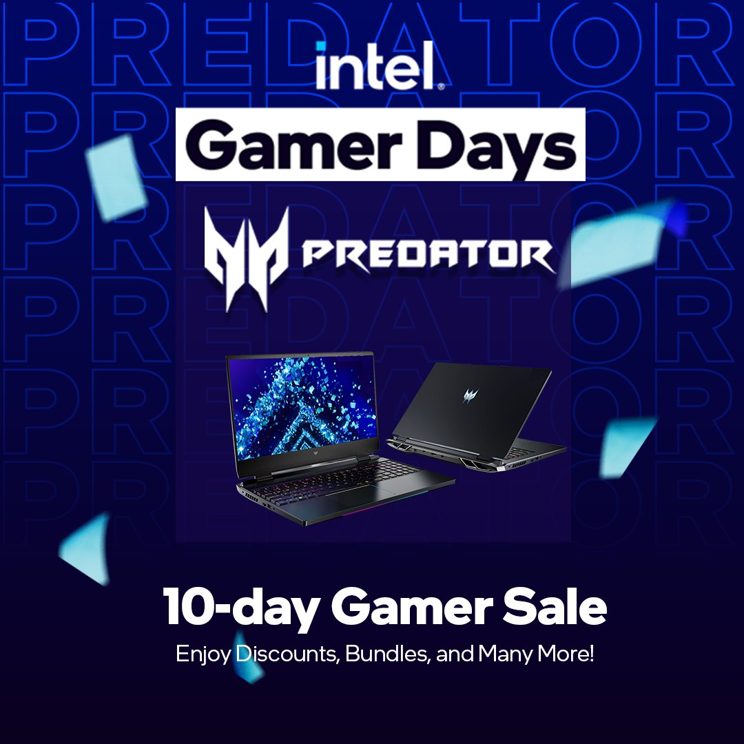 predatorph's tweet photo. We’re geared up and ready to drop top-tier deals on our gaming products during Intel Gamer Days 2022. Are you ready to grab ‘em? ✊
Official Details SOON👉 https://t.co/mZYmTemzzq
#IntelGamingPH #IGD2022 #ItLiesWithin https://t.co/mtLnJ1GbpM