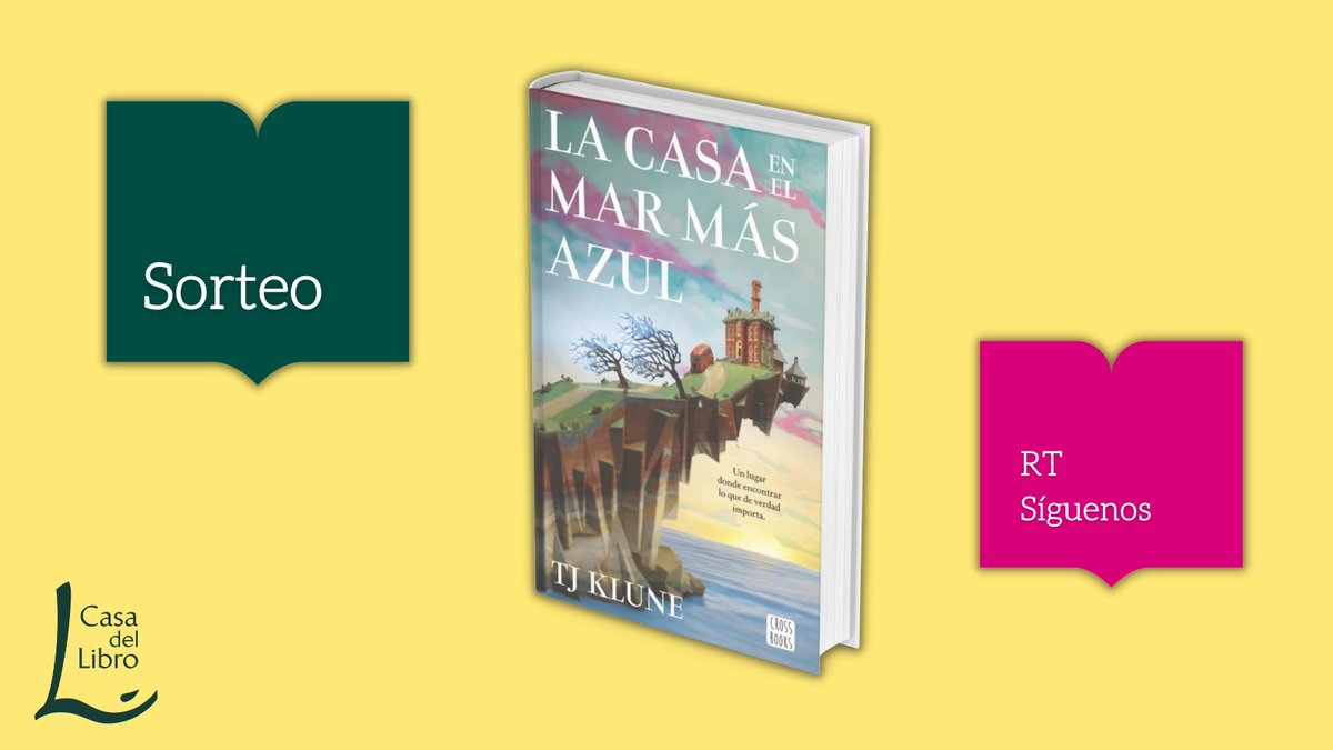 casadellibro's tweet photo. ✨SORTEO✨

Tenemos cuatro ejemplares de nuestro libro recomendado de esta quincena, "La casa en el mar más azul". Una deliciosa novela de @tjklune que está fascinando al mundo entero. ¡Participa! 👇

1️⃣ Síguenos
2️⃣ RT

BBLL: https://t.co/Ahqm9x9OjQ

@Planetadelibros https://t.co/vcNthBMiu9