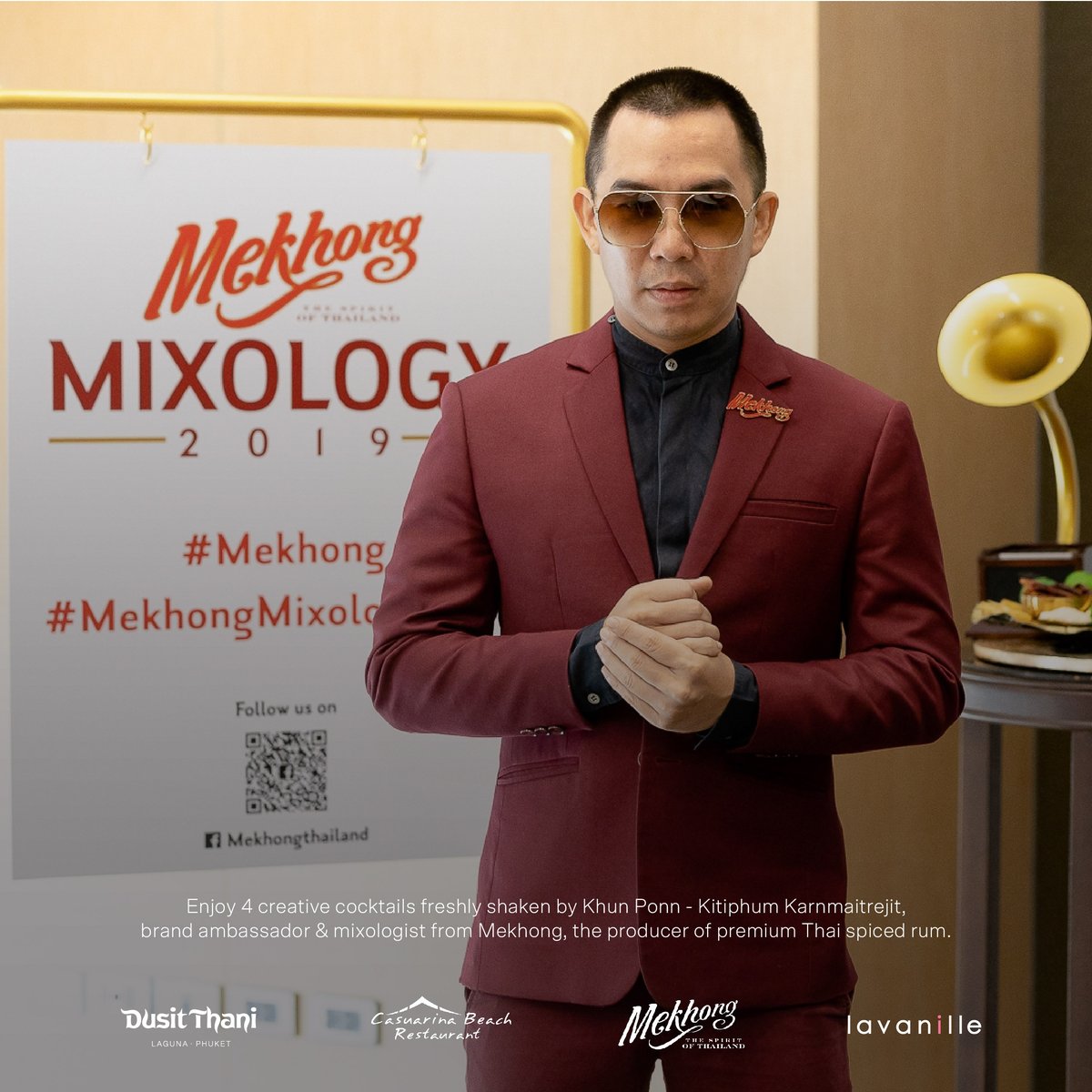 𝙇𝙪𝙘𝙖𝙨'𝙨 𝘾𝙪𝙞𝙨𝙞𝙣𝙚 𝗫 𝗠𝗲𝗸𝗵𝗼𝗻𝗴 𝗣𝗮𝗶𝗿𝗶𝗻𝗴 𝗗𝗶𝗻𝗻𝗲𝗿
Friday, 19 August 2022, 18:30 till 22:30
𝐓𝐇𝐁 𝟐,𝟎𝟎𝟎++/person, included 4 𝘤𝘰𝘤𝘬𝘵𝘢𝘪𝘭 𝘱𝘢𝘪𝘳𝘪𝘯𝘨𝘴.
𝗠𝗲𝗻𝘂𝘀 > bit.ly/LucasCuisineXM…
Book now:
Call: 076-362 999
E-mail: dtlprsvn@dusit.com