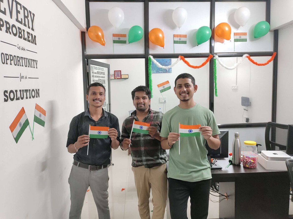 wiztechlabs's tweet image. This is how our colleagues celebrated the 75th year of the independence of India at WizTech Labs, waving the India flag with pride and respect.
.
.
.
#happyindependenceday #azadikaamritmahotsav #india #celebration
