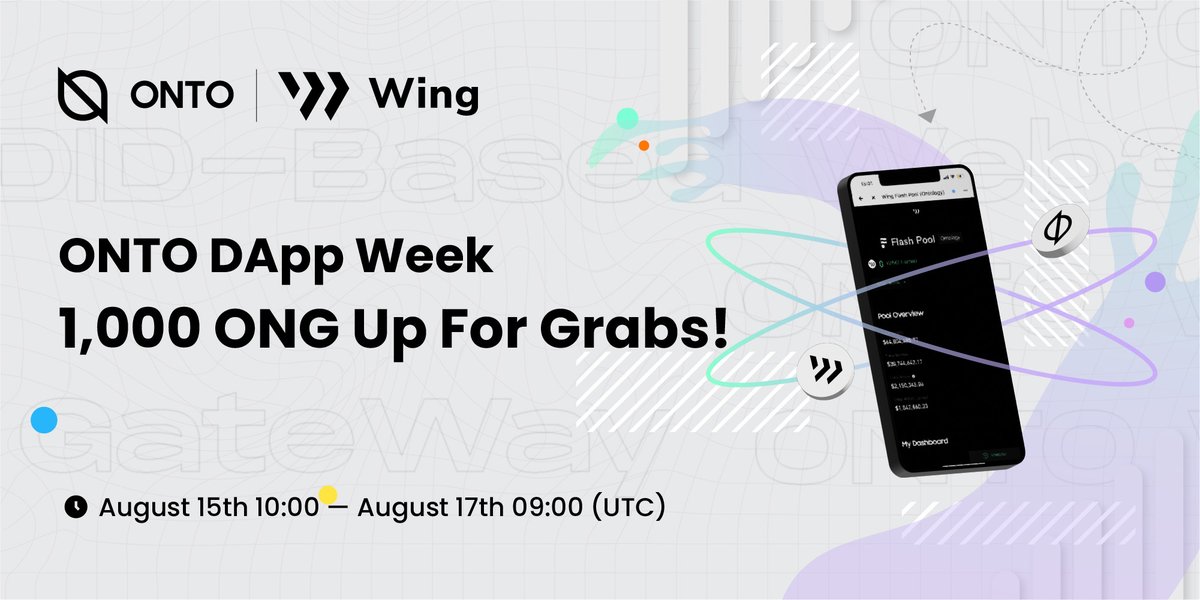 ONTOWallet's tweet image. Kicking off the 1st round of #ONTODAppWeek!🙌

📅 Till Aug 17, 9:00 UTC

📜 Rules
⭐️ Supply/Insure 1 $WING in @Wing_Finance #FlashPool (@OntologyNetwork)
⭐️Hold it for the whole day of Aug 18

The 1st 100 will share the 1,000 $ONG prize pool🤑

Act fast!🏃
medium.com/onto/join-onto…