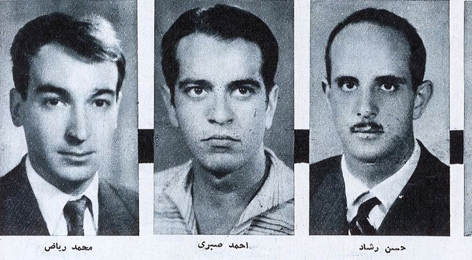ثلاثة من أعضاء فريق السلاح المصري