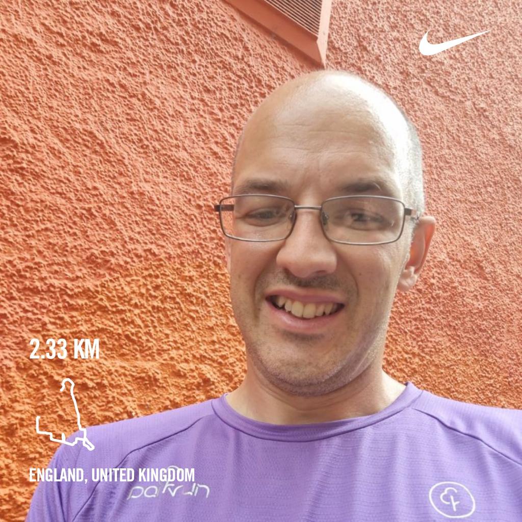 Did a run... Didn't wnt to .  But did it..