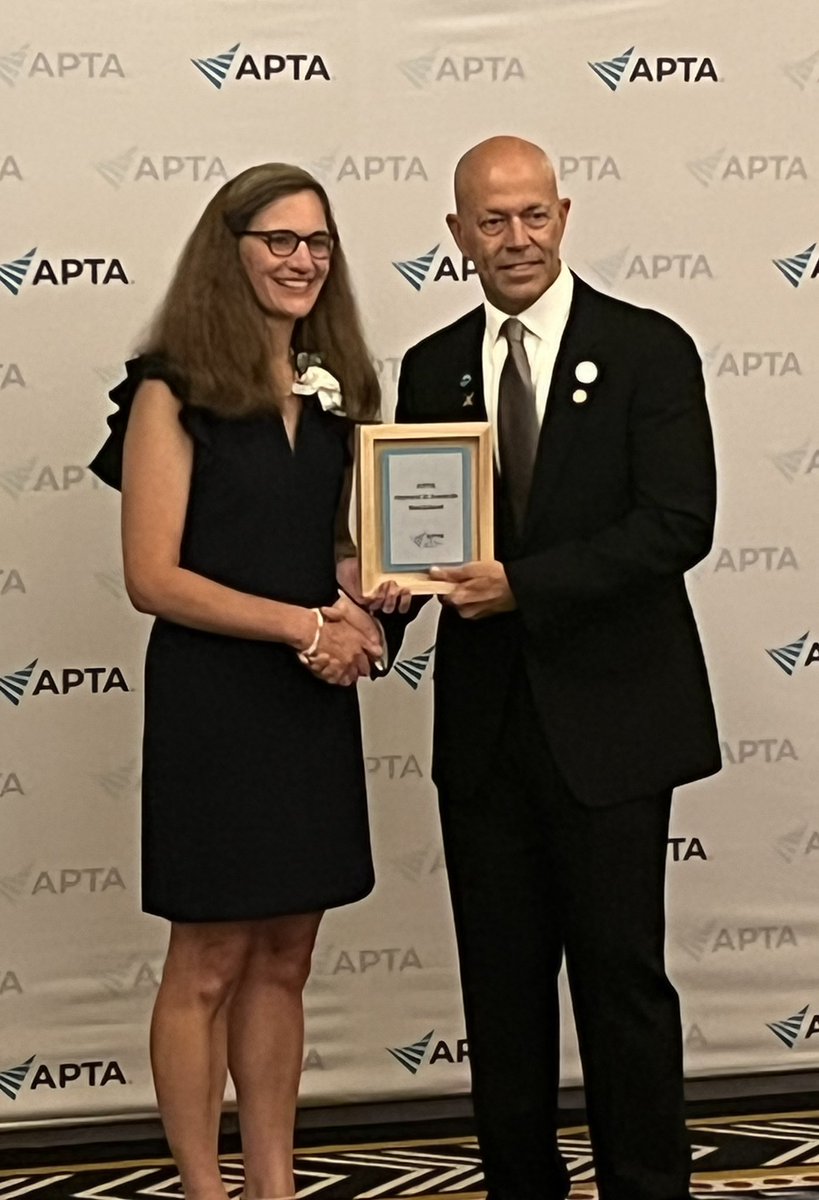 CUTherapy's tweet photo. APTA President Roger Herr presented Creighton Therapy and Wellness Director Julie Peterson with the Lucy Blair Service Award last night in Washington, DC. Congratulations Dr. Peterson! https://t.co/9EOu1HCvEB