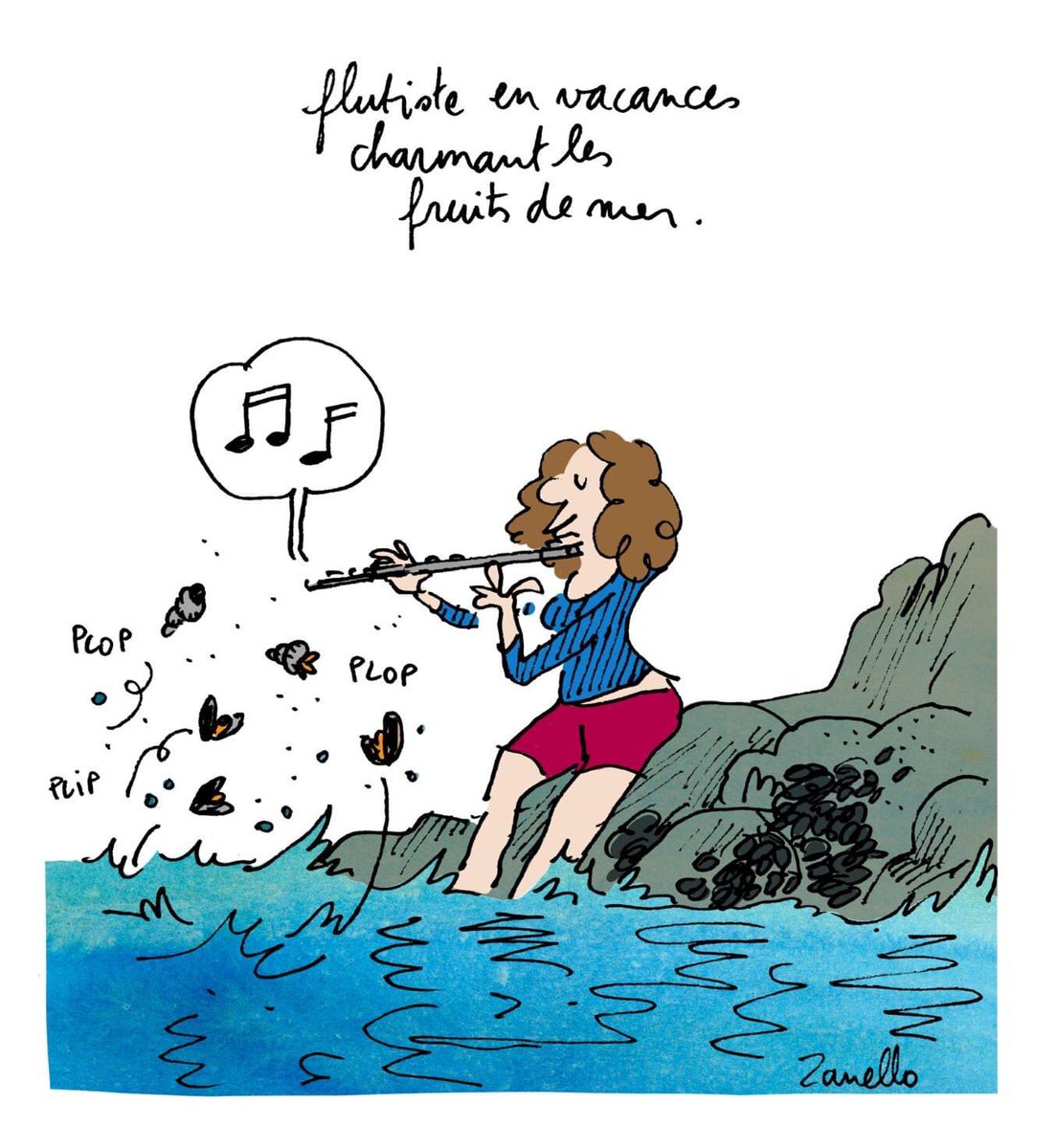 CiteMusicale's tweet photo. ☀C'EST L'ÉTÉ !
~~ Petite pensée pour les musiciens de l'#OrchestrenationaldeMetzGrandEst (et leurs familles !) qui, même en vacances, pensent à la musique et au travail...

~~ Merci à @charlie_zanello pour ses dessins humoristiques et touchants de nos artistes ! https://t.co/nYeBClkBBz