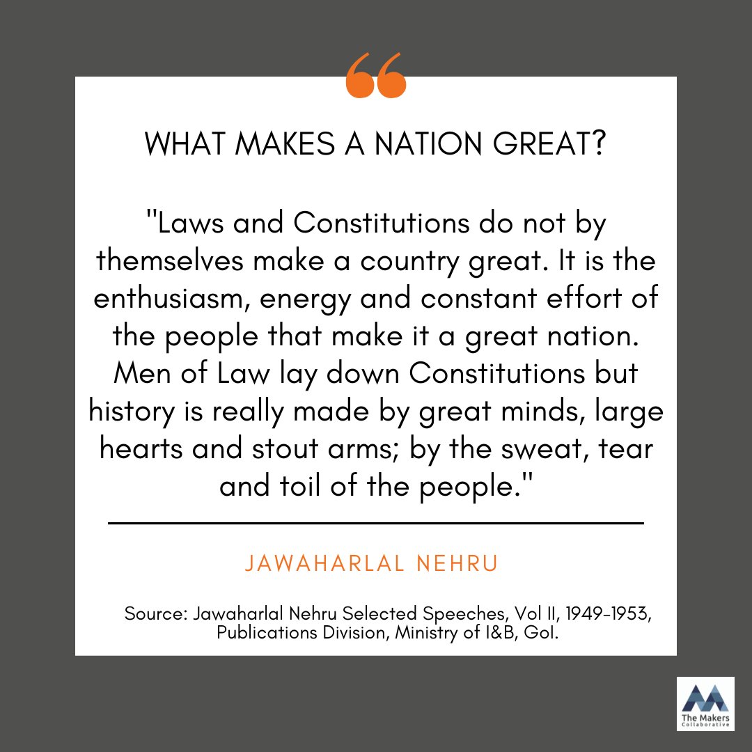 themakerscollab's tweet photo. As we celebrate 75th Anniversary of India's Independence let us reflect on the Vision of our Founding Fathers who stood for a humanitarian nationalism, not parochial and narrow, communal or religious fundamentalism that is evident worldwide today. #AzaadiMubarak https://t.co/8wS3s4qoFW