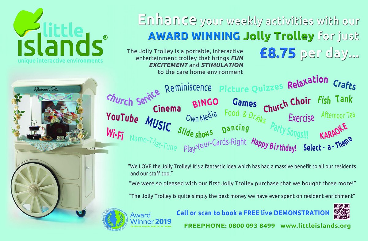 Enhance Your Weekly Activities With Your Very Own JOLLY TROLLEY from LITTLE ISLANDS!!
<a href="/LittleIslands1/">Little Islands</a>
#carehomes #trolleys #carts #foodanddrink #carestaff #careresidents

Visit littleislands.org/living-wheels/ for more information.