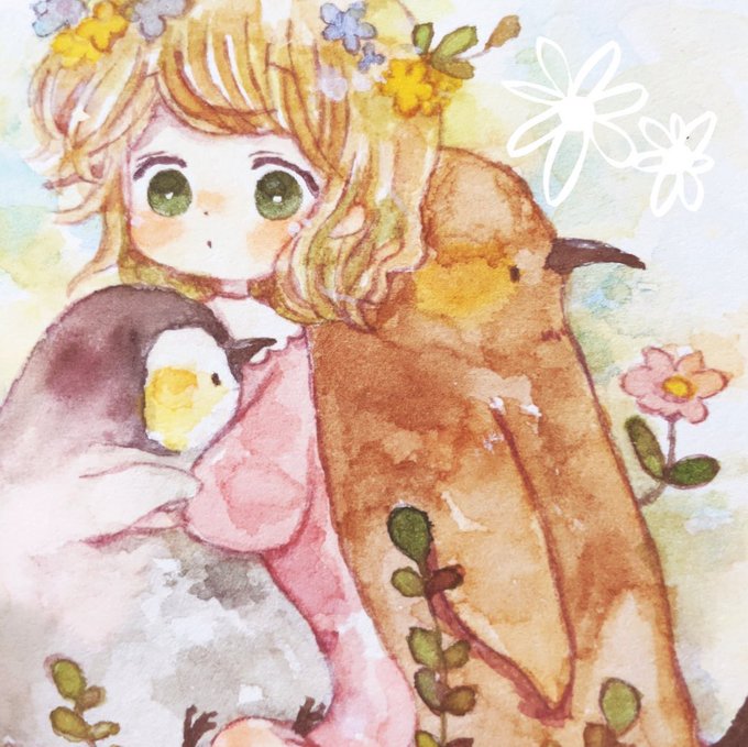 「flower penguin」 illustration images(Latest)｜4pages