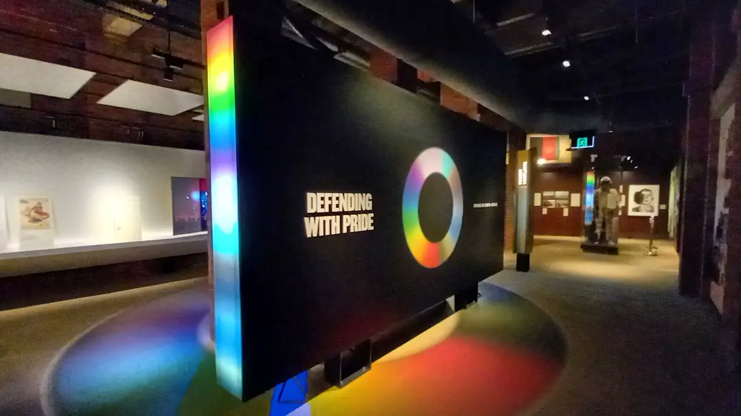 CJMurrumbeena's tweet photo. After all the furore a couple of weeks ago, today I visited the Shrine of Remembrance to see the #DefendingWithPride exhibition.
1/2 https://t.co/YJVu1Rb973