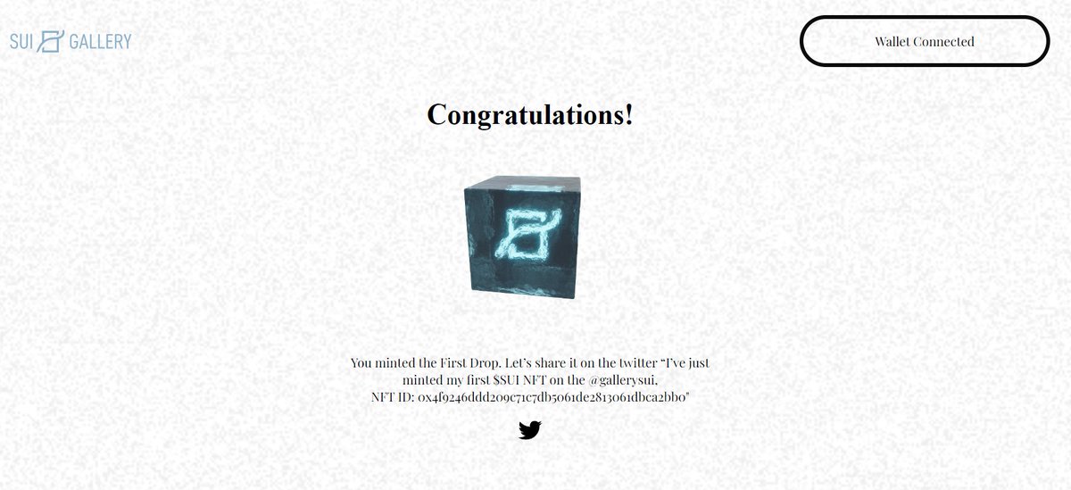 celogorci's tweet photo. I’ve just minted my first $SUI NFT on the @gallerysui,
NFT ID: 0x4f9246ddd209c71c7db5061de2813061dbca2bb0 https://t.co/TyYITDur1h