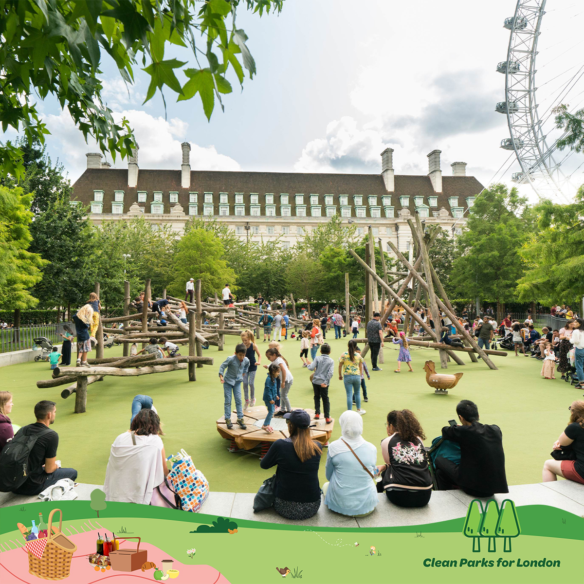 ParksforLondon's tweet photo. ☀️Need a summer holiday activity? Look no further than 3,000 public parks & green spaces across London! Find somewhere amazing every day on @goparkslondon and join numerous free activities.
While you are there, help us #KeepParksClean!
📸@Jubilee_Gardens
#CleanParksforLondon https://t.co/EoA2rMsuk2
