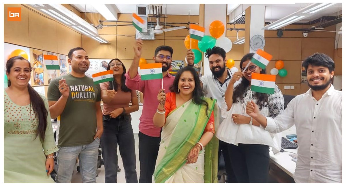 basics_arch's tweet photo. Celebrating #AzadiKaAmritMahotsav with colours and smiles!
#TeamBASICS wishes you a happy and empowered #IndependenceDay!
#BASICSarchitects #DesignsThatDeliver #IndianIndependenceDay #MakeInIndia #Architecture #InteriorDesign #StudioLife #TeamLife #TeamCelebrations #IndiaAt75 https://t.co/4kosGi6KHc