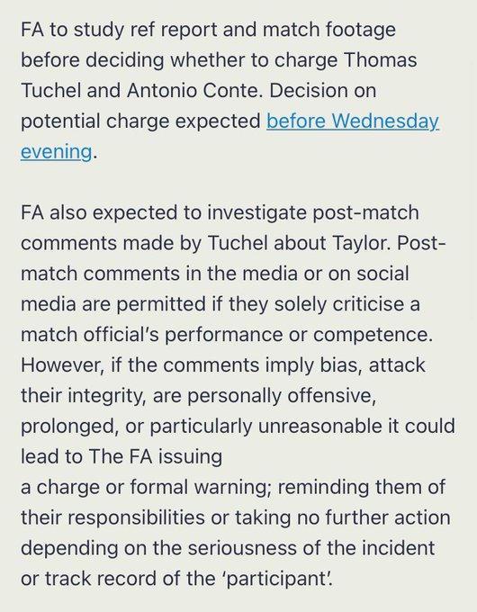 Conte, Tuchel charged by FA with improper conduct after Premier Leaugue  clash - Cartilage Free Captain