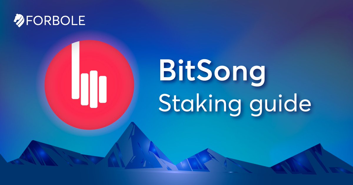 forbole's tweet image. We're proud to support @BitSongOfficial in their journey 🎸

If you're new to staking and haven't staked $BTSG🥁 yet, we've written a simple-to-follow guide here
👉forbole.com/blog/how-to-st…👈 

#StakingGuide