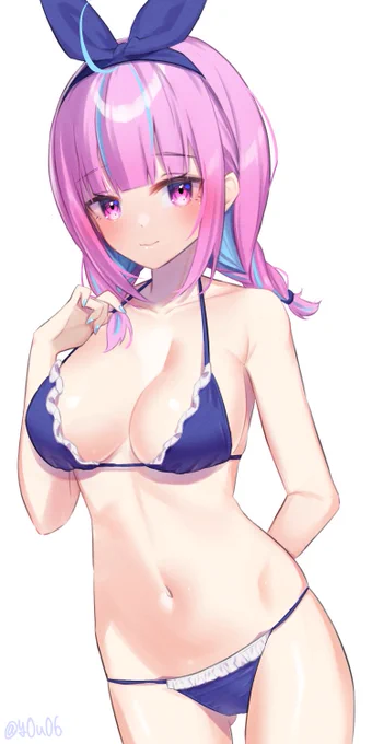 ショートおさげもかわいい#あくあーと#ホロライブサマー 