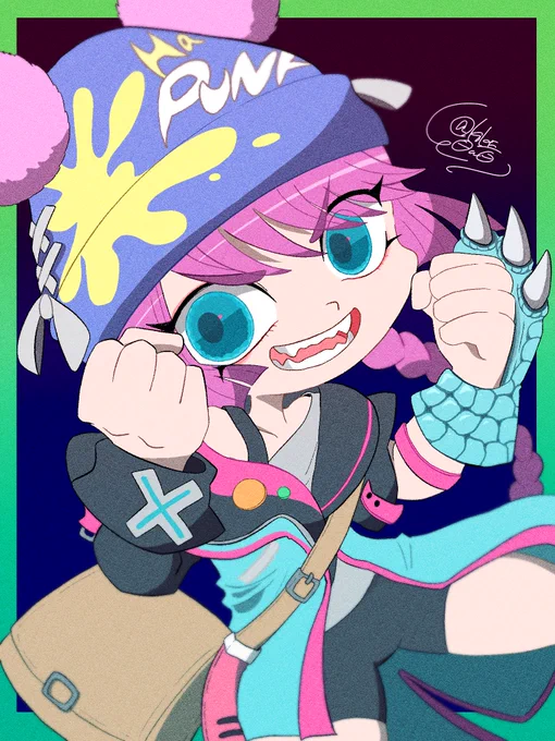 シノビチャレンジのバナーにいる子お帽子可愛いね!! #Ninjalaお絵描き部 