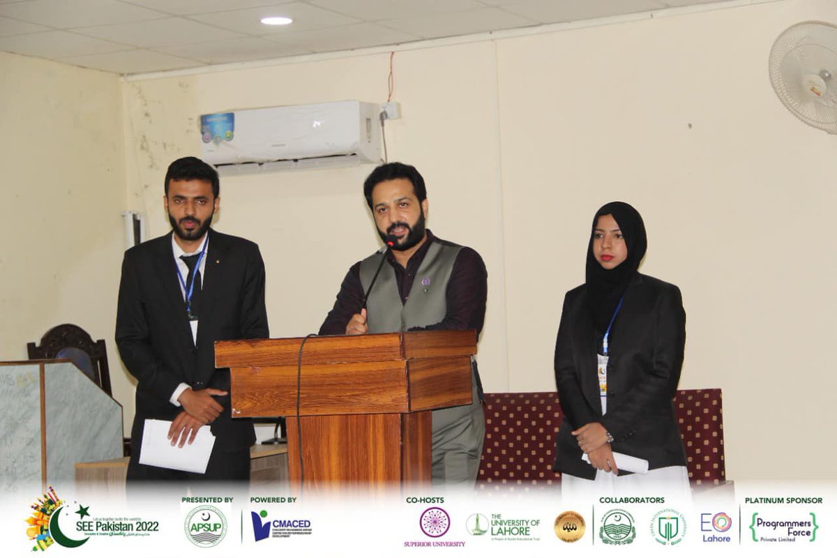 SEEPakistan2's tweet photo. SEE National Startup Championship 2022 - Regional Round Multan 

#SeePakistan #SeePakistan2022 #SeePakistanExpo2022 #nsc22
#nationalstartupchampionship
#nationalstartupchampionship2022
#SuperiorEntrepreneurialExpo #SEE_22 #SEE_Pakistan #Explore  #APSUP #SuperiorUniversity #UOL https://t.co/tbhFRNKNIY