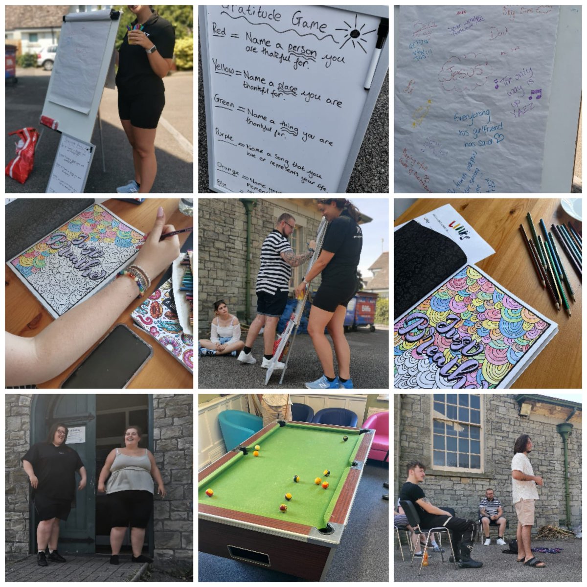More inspirational photos from yesterday's LINKS group work. Da iawn pawb! #mentalhealthmatterswales #links #sunnydays #fun #thankful