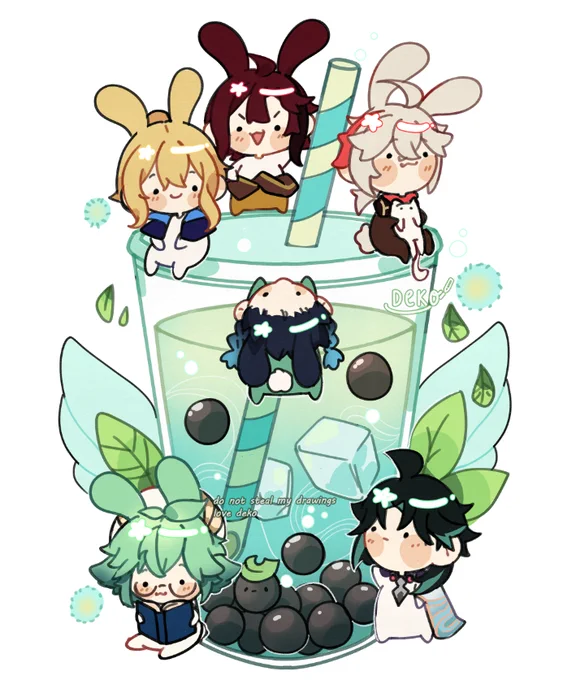 Anemo Bunny Boba Tea 