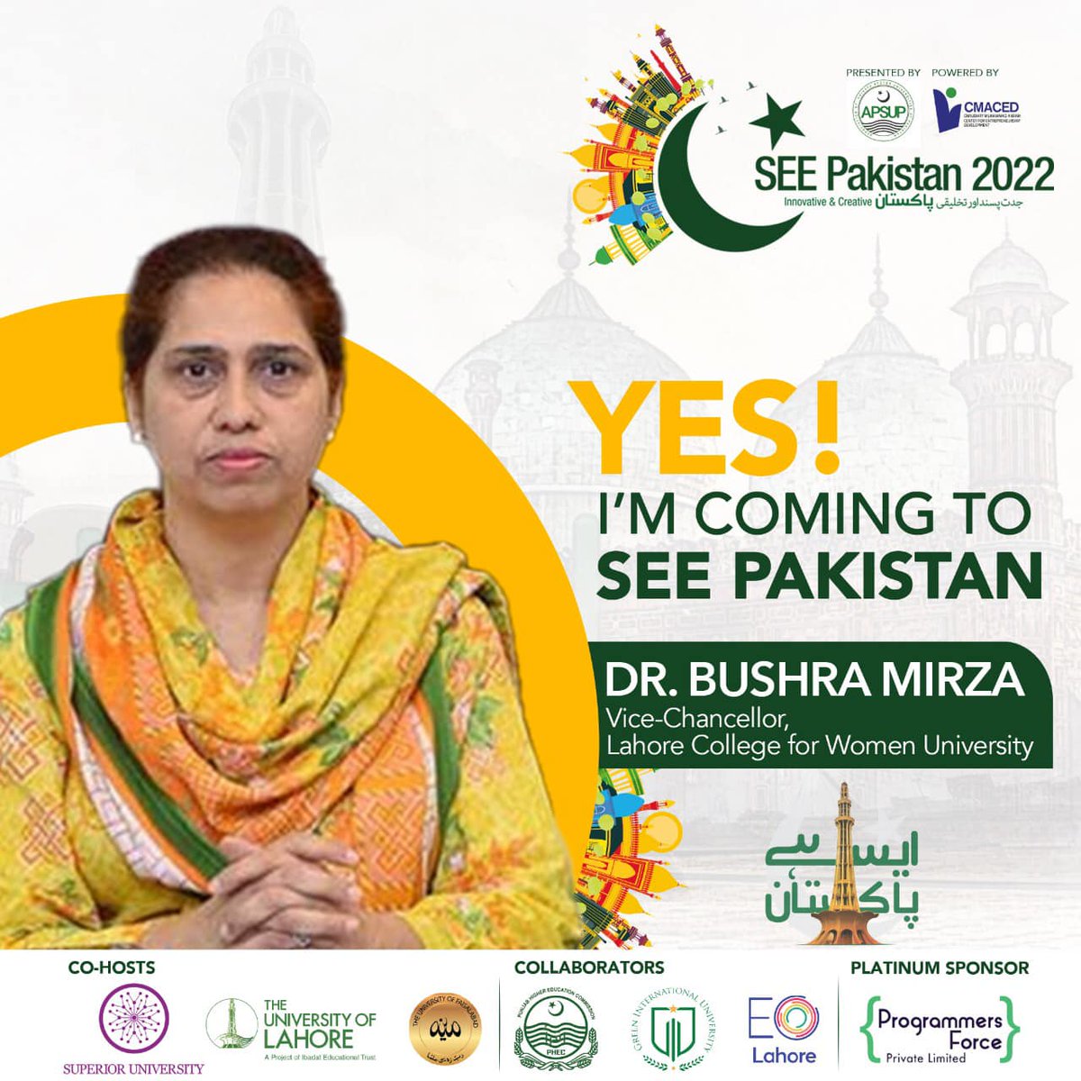 SEEPakistan2's tweet photo. #SEE_The_Guests! 

📌 Save the date: 18th August, 2022.

#SeePakistan #SeePakistan2022 #SeePakistanExpo2022 #nsc22
#nationalstartupchampionship
#nationalstartupchampionship2022
#SuperiorEntrepreneurialExpo #SEE_22 #SEE_Pakistan #Explore  #APSUP #SuperiorUniversity #TheUOL https://t.co/FTnrmG2EpD