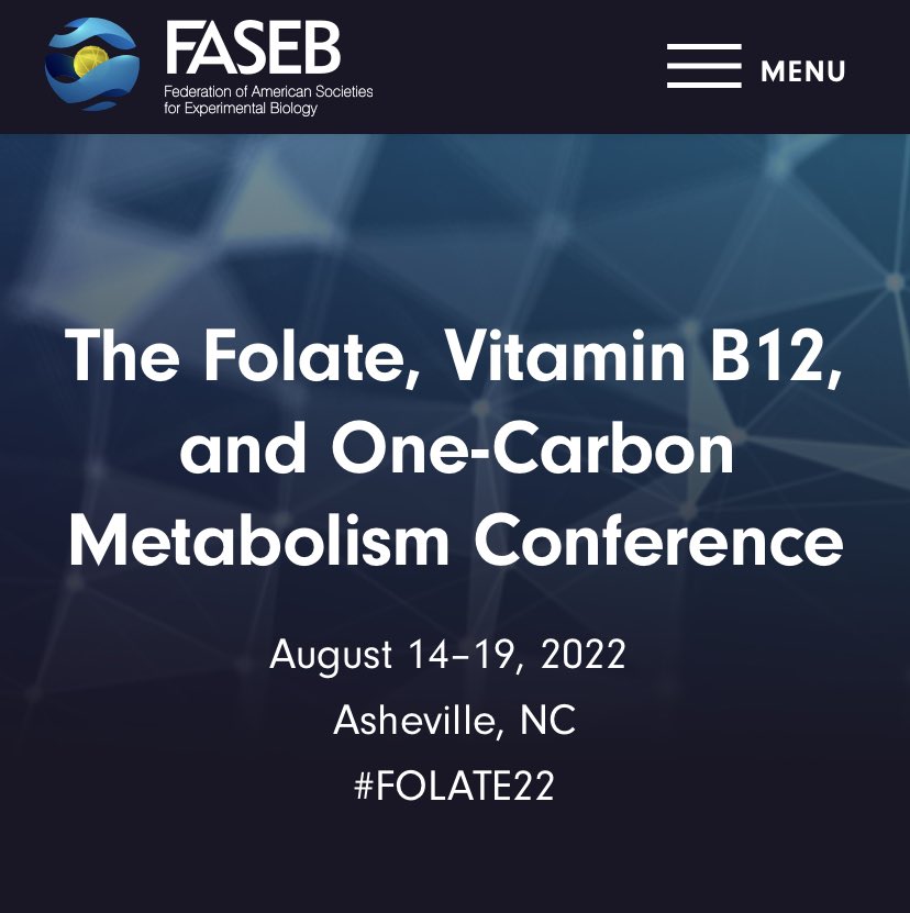 NICHE_ULSTER's tweet photo. #NICHEbvits on tour πΊπΈπΊπΈ Looking forward to hearing the latest research in #Folate, #VitaminB12 & #OneCarbonMetabolism at @FASEBorg Science Research Conference #FOLATE22 https://t.co/bTMg9W0Yfw