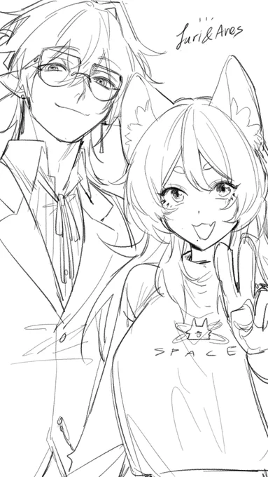 daughter and son 💙❤️
#AresAlbum #DrawJuri 