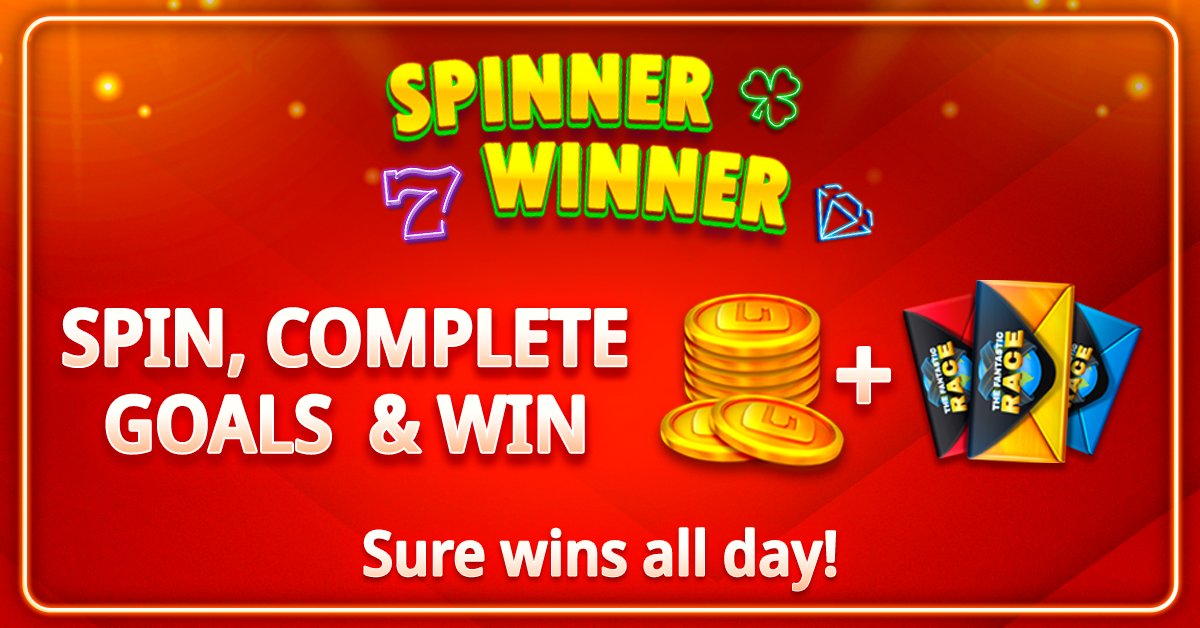 Gambino_Games's tweet photo. #Surewins all day during our famous Spinner Winner #event! Be a winner!
https://t.co/GzLtES8sGs https://t.co/JLZ55GnUmj
