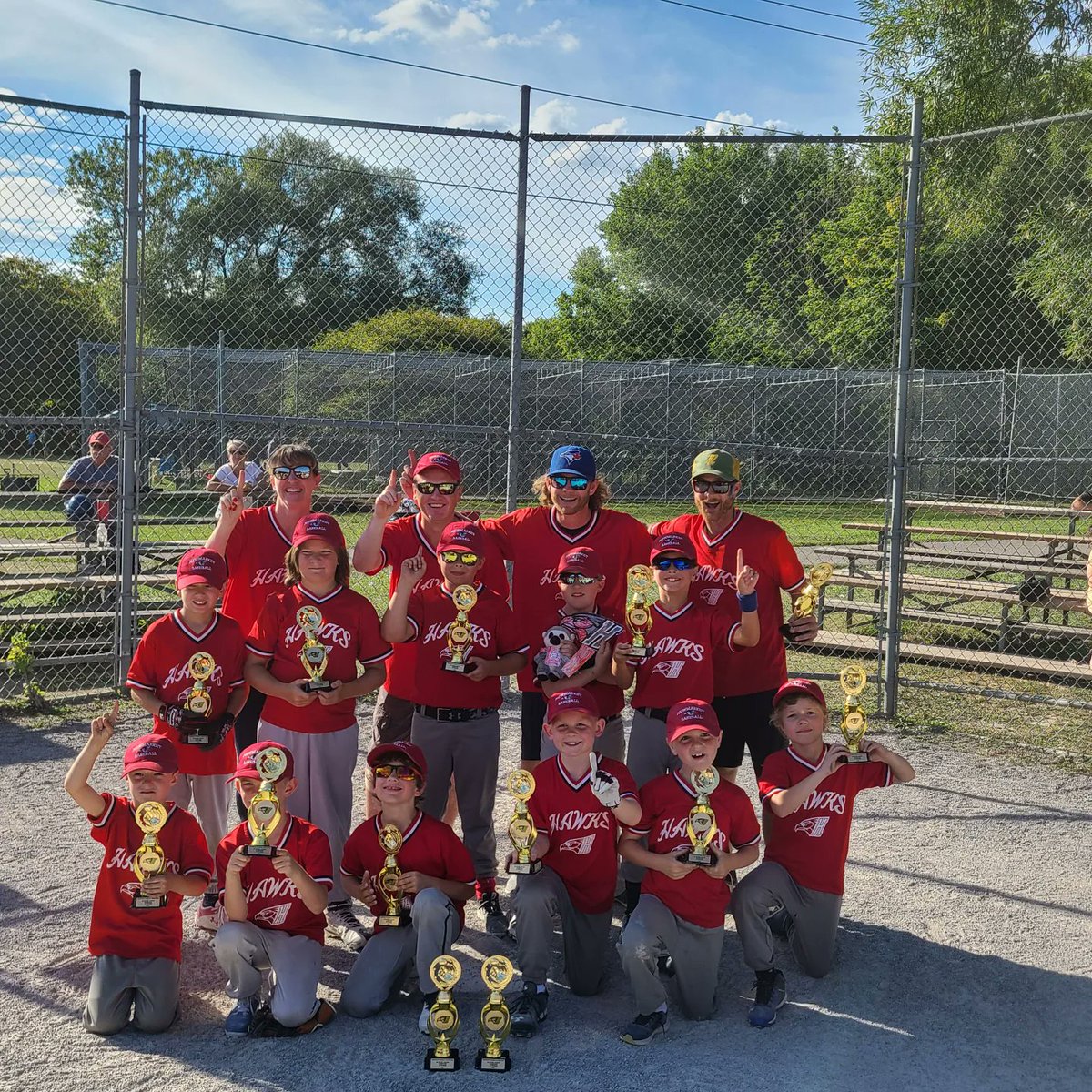 Kirkbowden5's tweet photo. Huge comeback to get to extra innings. What a better way to win the 9U Championship with a walk off! @Nmktbaseball #Champs https://t.co/vU2602bsrw
