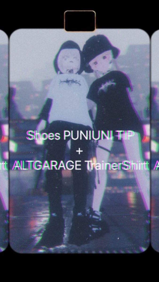 zzz_vrc's tweet photo. Shoes PUNIUNI TIP &amp; ALTGARAGE TrainerShirt https://t.co/KrO2YdyvHw