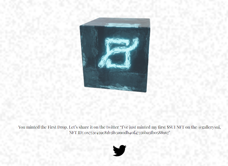 KallKrah's tweet photo. @GallerySui I’ve just minted my first $SUI NFT on the @gallerysui, NFT ID: 0x753e459c81b3f63a90db40f47356ba3fb0588967 https://t.co/0E45TZUCpb