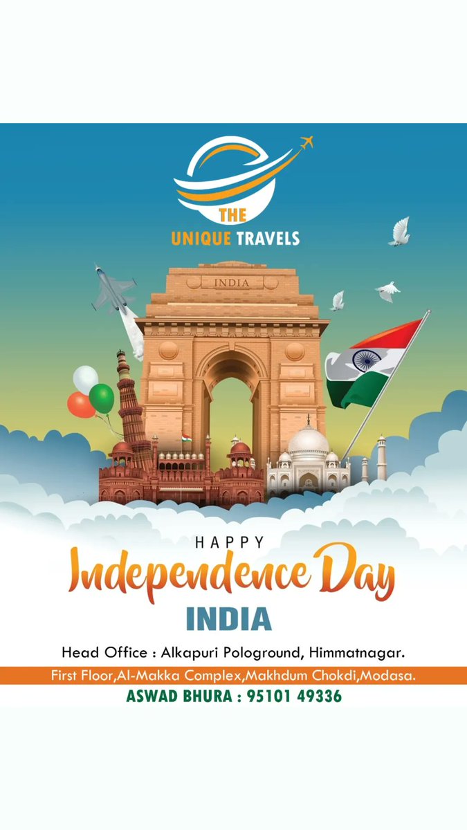TheUniqueTravel's tweet photo. Happy Independence Day 💝

#theuniquetravels https://t.co/XbG6DJVDFc