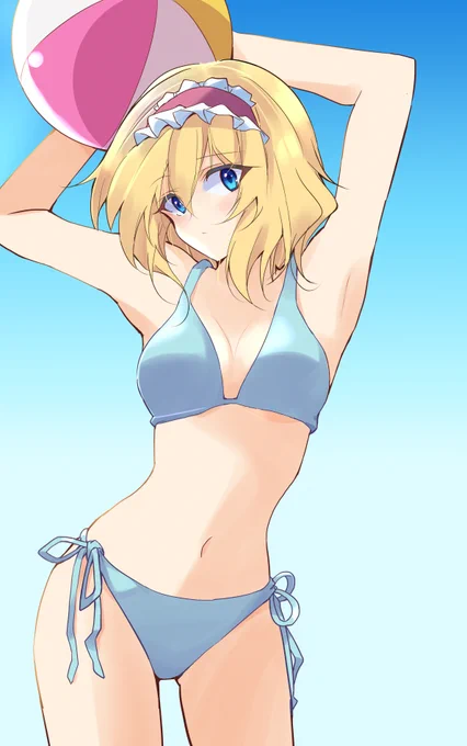水着アリスさんで残暑お見舞い申し上げます 
