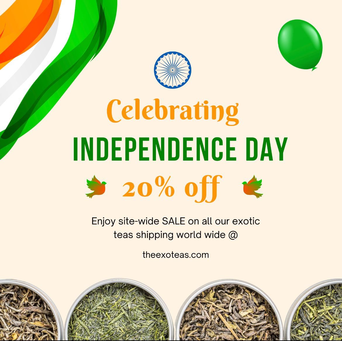 Happy Independence Day
Team Exoteas
theexoteas.com