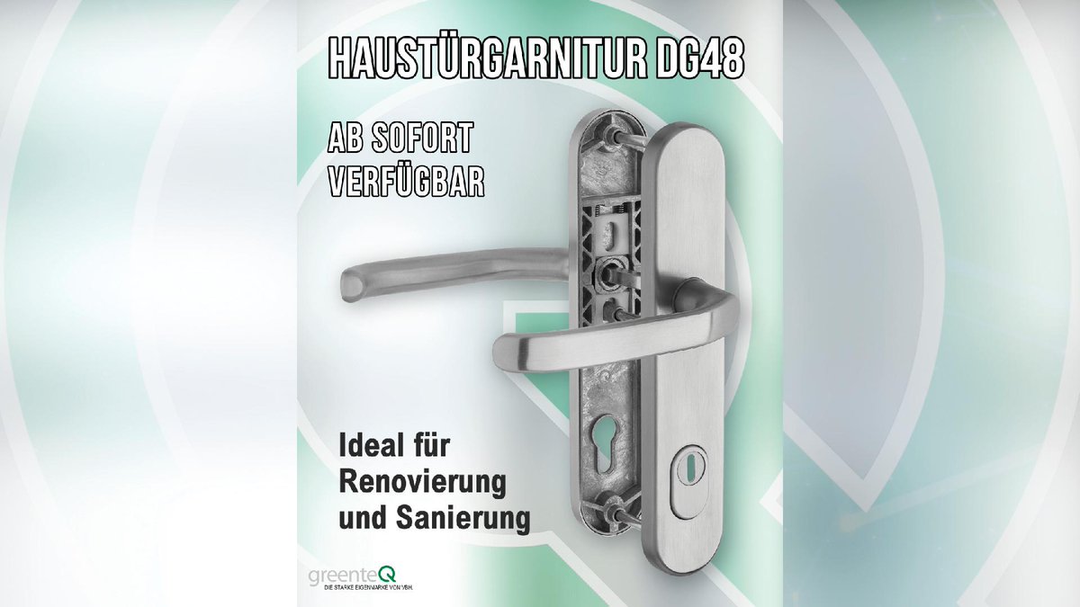 Der Design-Klassiker: unsere Haustürgarnitur DG48, ideal für #Renovierung #Sanierung #Neubau.
Alle Varianten der DG48 in der Übersicht: vbh24.de/DesignDG48
