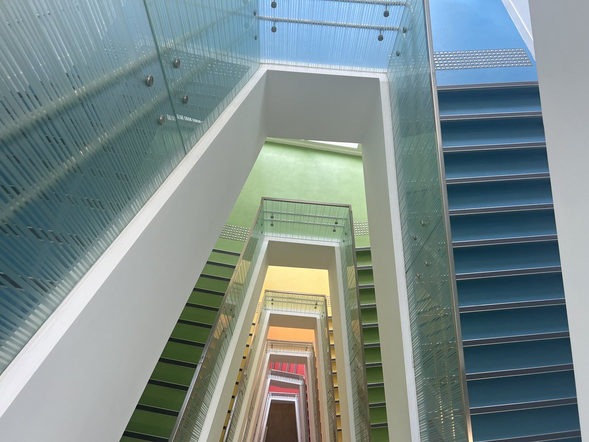 As a new AP on day 1 for students, I find joy in this rainbow staircase which is good because I’m spending a lot of time going up and down it!