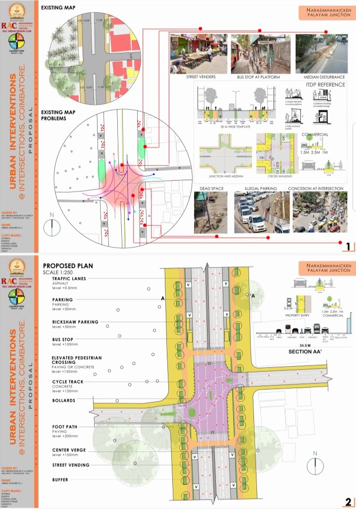 Coimbatore Smart City celebrating the Grandeur of 75 glorious years of Indian Independence. On account of this, CSCL &amp; RAC has designed 75 critical intersections in Coimbatore to make it much more efficient for the people. 
#AzadiKaAmritMahotsav #75thIndependenceDay #Coimbatore