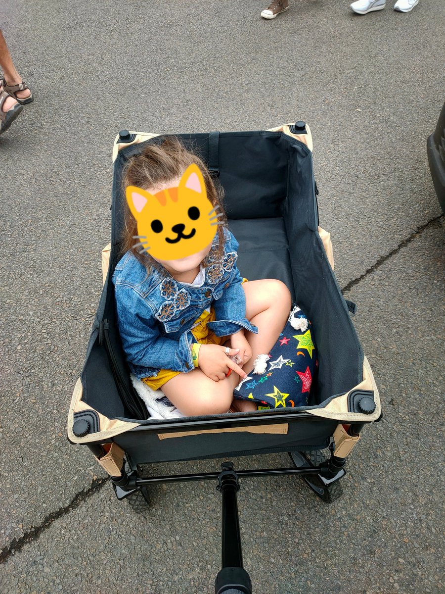 PizzaPimentee's tweet photo. @Quechua je me promène depuis 2 jours en Vendée avec ma fille dans votre chariot de transport. C'est au moins la 20eme famille que j'entends dire " il nous en faut un..." Je vous fais une vraie pub la https://t.co/KTOEDhnqsZ