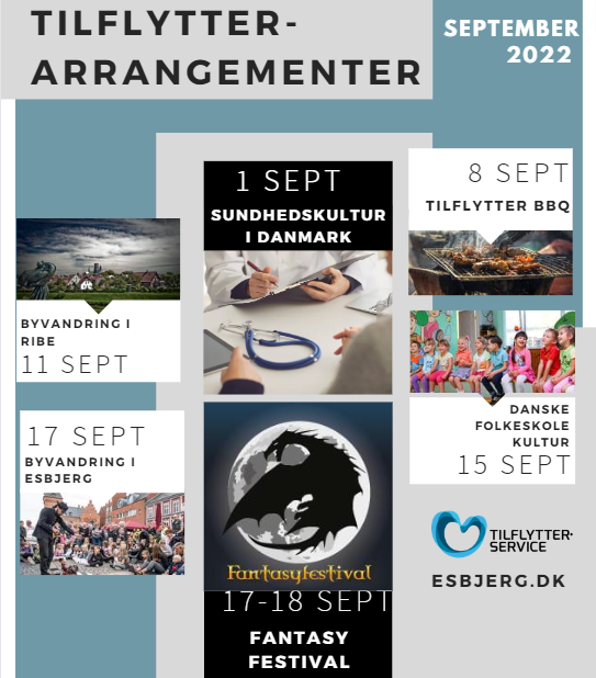 NewcomerEsbjerg's tweet photo. Tilflytter Arrangementer i September 2022 https://t.co/aRCEkGMYeC