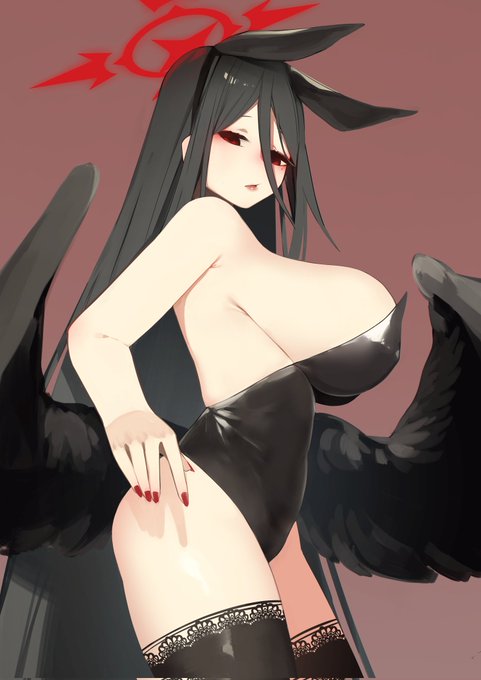 ワンドロで描いたハスミ(バニー)を清書した!
#ブルアカイラスト部 
#イラスト  #バニー 