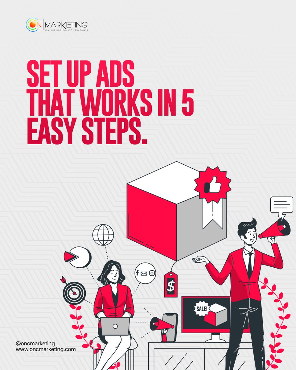 oncmarketing's tweet photo. Do you ever find yourself wondering, "How do I get my ads to work?" Well, we have good news for you: it's super easy. Here's what you need to know! 

#digitalmarketing #digital #ads #socialmedia #social #marketing #business #smallbusiness #marketingtips #marketingstrategy https://t.co/bIWKIKKJxg
