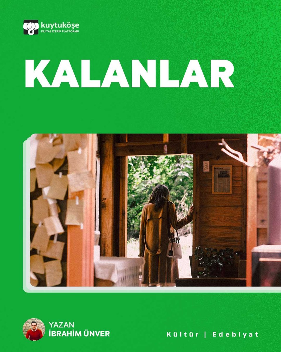 Kalanlar • Kuytu Köşe Dergisi 19. sayısında. Şimdi ücretsiz oku! 🐘 

#kuytuköşe #kuytuköşedergisi #kuytucompany #kuytuco #dergi #edebiyat