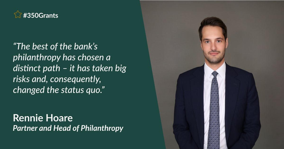 As part of our 350th anniversary celebrations, we are delighted to announce the launch of our ‘350 grants’, which focus on celebrating #innovation in #philanthropy.

Read what our partner, Rennie Hoare, has to say: protect-eu.mimecast.com/s/fostCR6JKuG2…