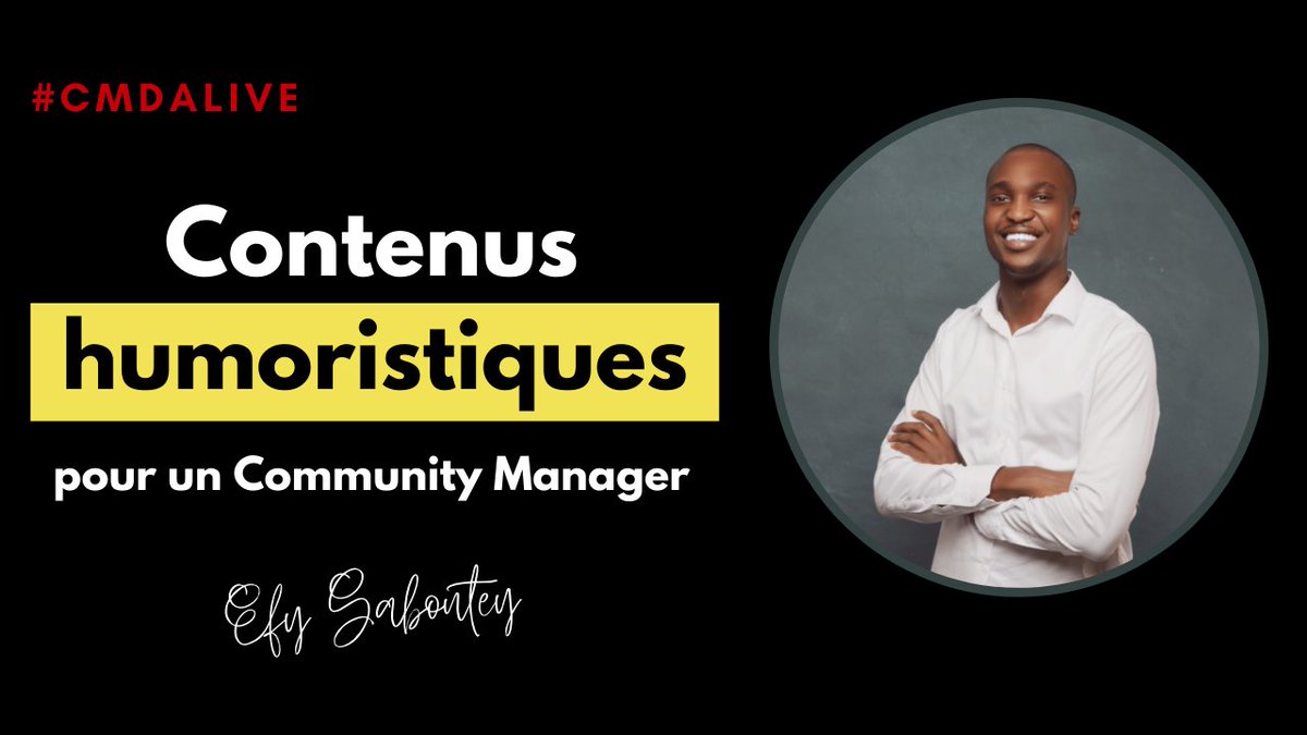 Comment créer un bon contenu humoristique en tant que Community Manager ?

<a href="/efysaboutey/">Efy Saboutey</a> de <a href="/gombodigital/">GomboDigital</a> nous apporte des éléments de réponse.

cmdafrique.net/2022/08/15/cre…

#CMDALive