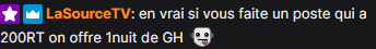 VegaEsport's tweet photo. Bon les gars on a besoin de vous, @LaSource_esport nous met au défi. 

200rt et on nous offre une nuit de GH, let's go rt à balle !! #VegaxLasource🔥 https://t.co/CLnA5iM4mu