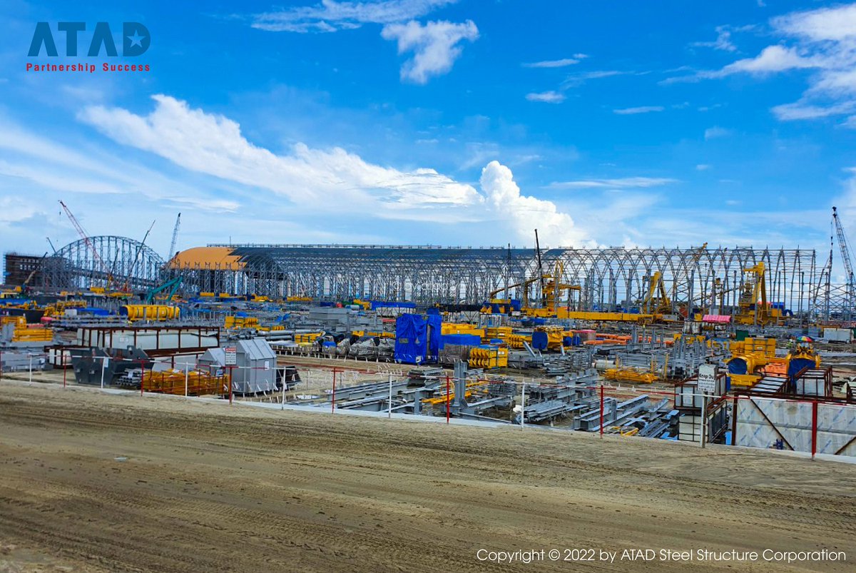 ATAD_STEEL's tweet image. 🌟 ATAD is proud to be a steel structure contractor that designs and manufactures thermal power plant projects in South Asia with a scale of up to 27,000 ton and 150,000 square meters
#project #powerplant #heavysteelstructure
