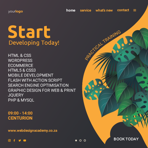 WDA_SA's tweet photo. We teach the latest techniques and tools and keep on updating our course material to stay up to date with an ever changing technology. Book your course today - https://t.co/LHzl3fVYdm #Practical #courses #html #css #wordpress #development #design #jQuery #phpmysql #seo https://t.co/lYZz1DkjOV