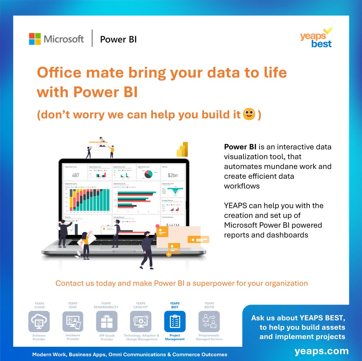 yeapscorp's tweet photo. Make Power BI a superpower for your office team
#DigitalTransformation #digitalimperative #digitalbusiness #digitalreports #modernwork #businessapps #citizendeveloper #PowerBI #PowerPlatform #Office365 #Microsoft365 #Windows365 #hybridwork #philippines #asia https://t.co/zOhVX60Wk6