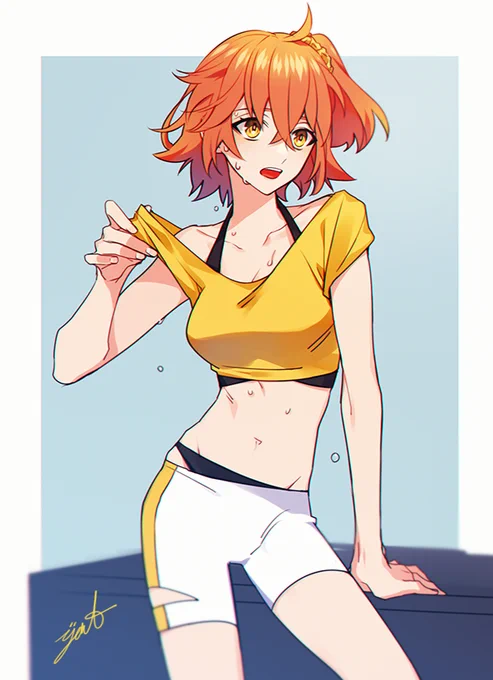 落書き。トレーニング後 暑ぐだ子チャン 