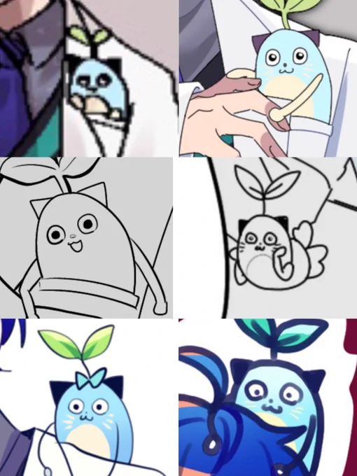 私の描くまめねこ かわいくなさすぎる 